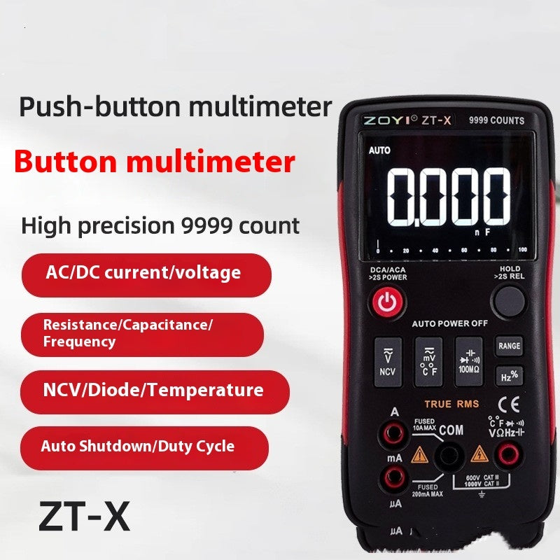 High Precision Automatic Multimeter Multi Function Temperature Measurement