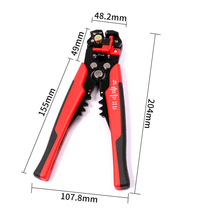 5-in-1 Self-Pinning Wire Stripper & Crimping Pliers