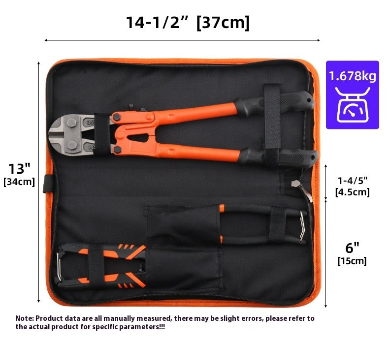 Heavy-Duty 3-Piece Wire Rope & Bolt Cutter Set