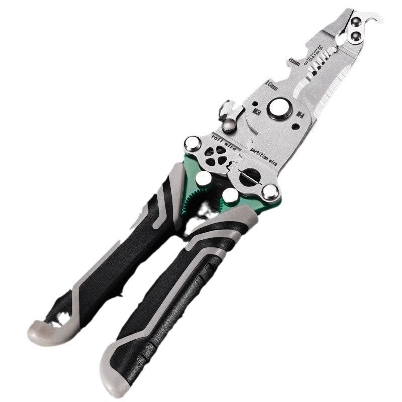 18-in-1 Folding Multifunctional Wire Stripper & Pliers Tool