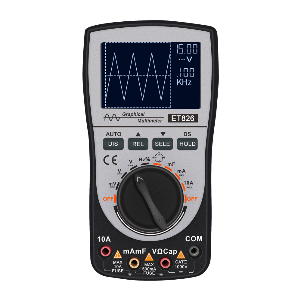 Oscilloscope Multimeter 2-in-1 ET826 20kHz Bandwidth