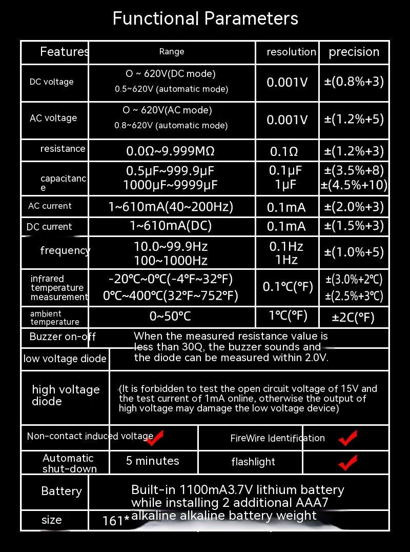 BSIDE S30 High Precision Digital Multimeter with Charging