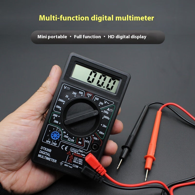 "DT830B Digital Handheld Mini Multimeter 600V"