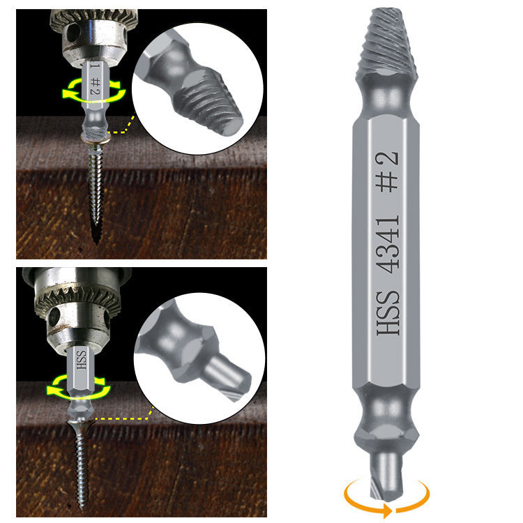 Damaged Screw Remover Drill Bits (6pcs)