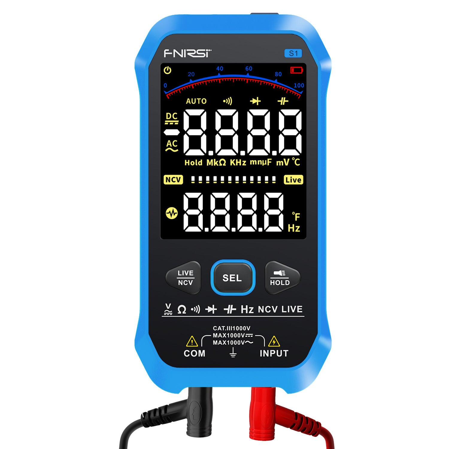 Automatic High-Precision Digital Multimeter with Data Hold