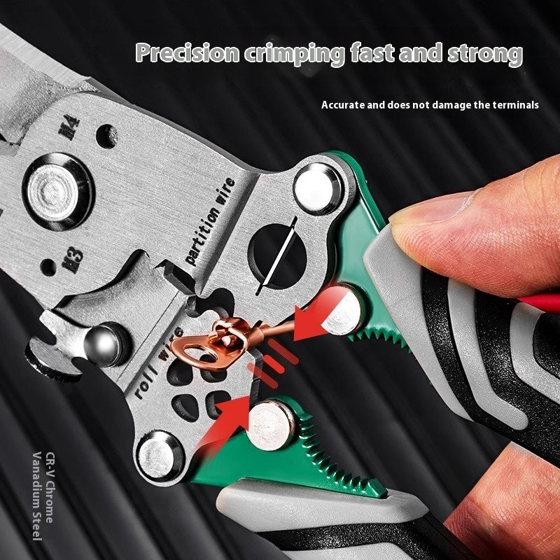 18-in-1 Folding Multifunctional Wire Stripper & Pliers Tool